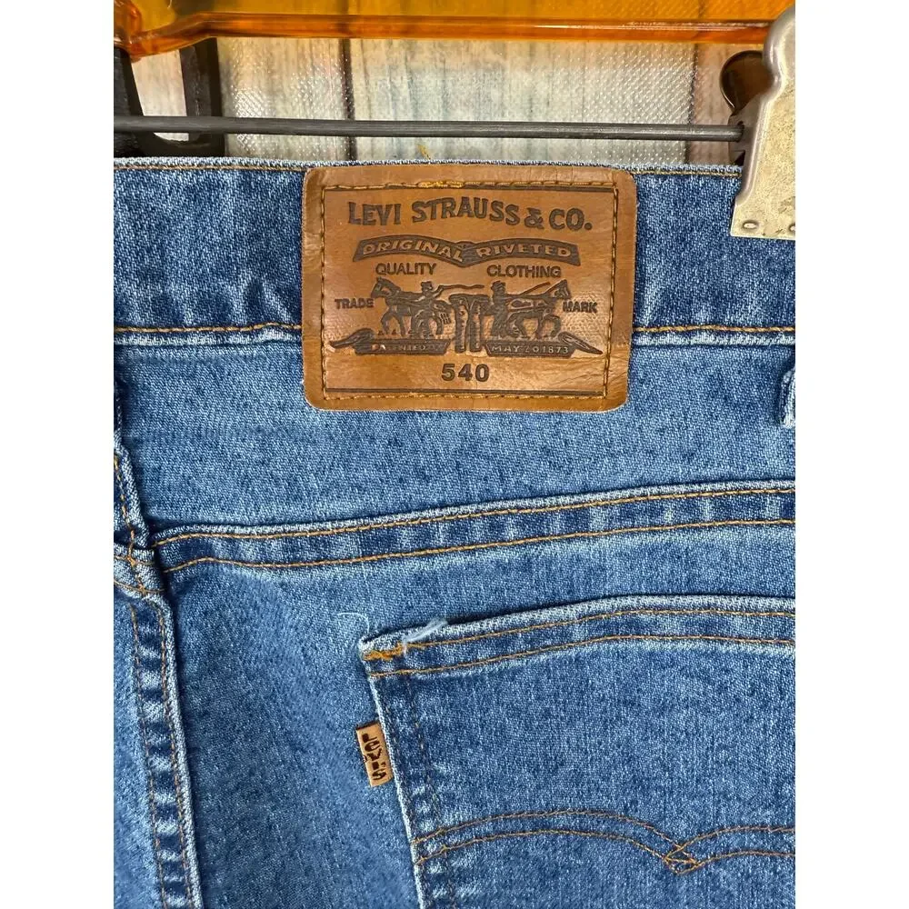 Levi's 540 Denim Jeans Vintage 1994 Orange Tab Made in USA Relaxed 34x32 Retro